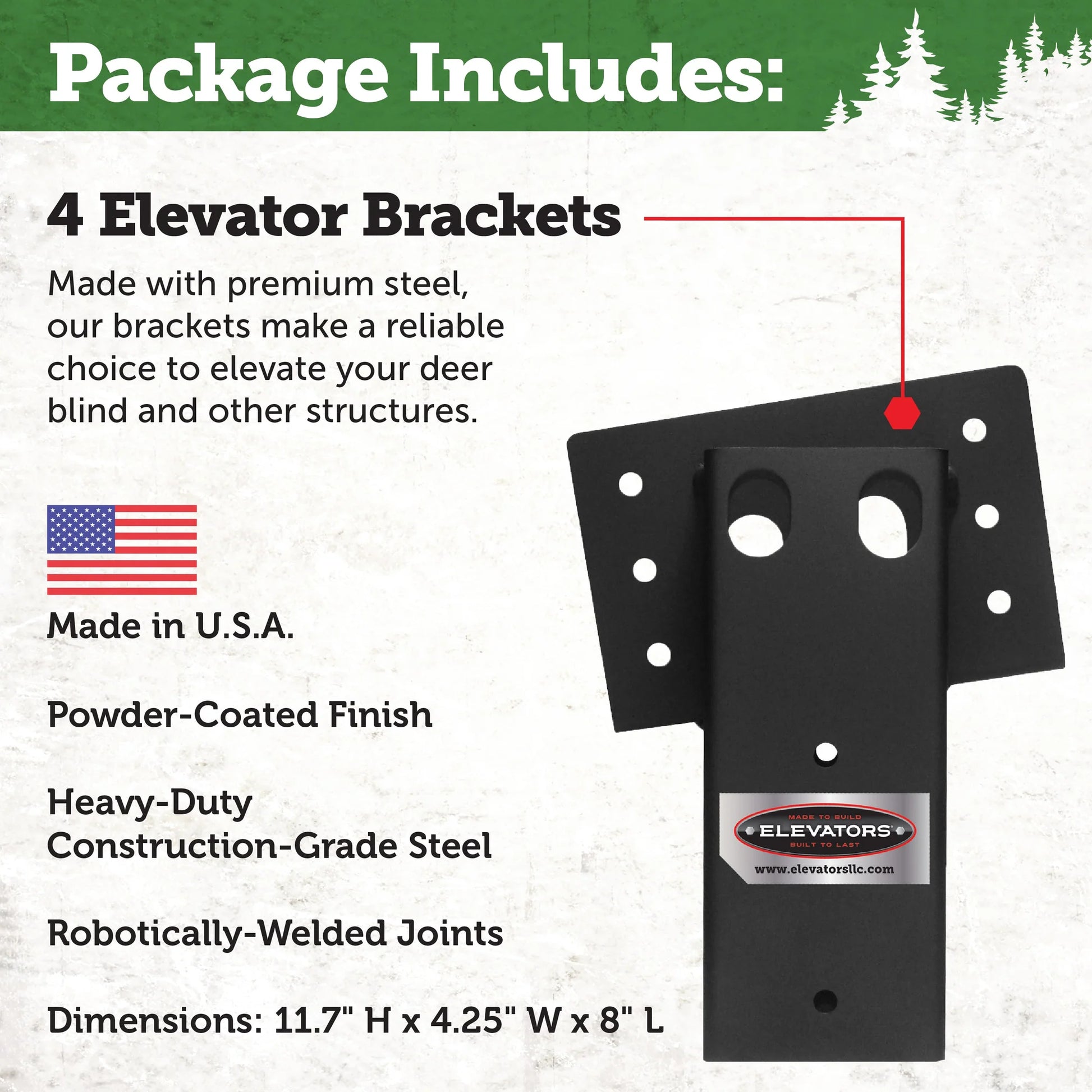 Shadow Hunter Deer Blind DIY Elevator Brackets