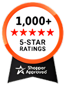 5 Star Excellence award from Shopper Approved for collecting at least 100 5 star reviews
