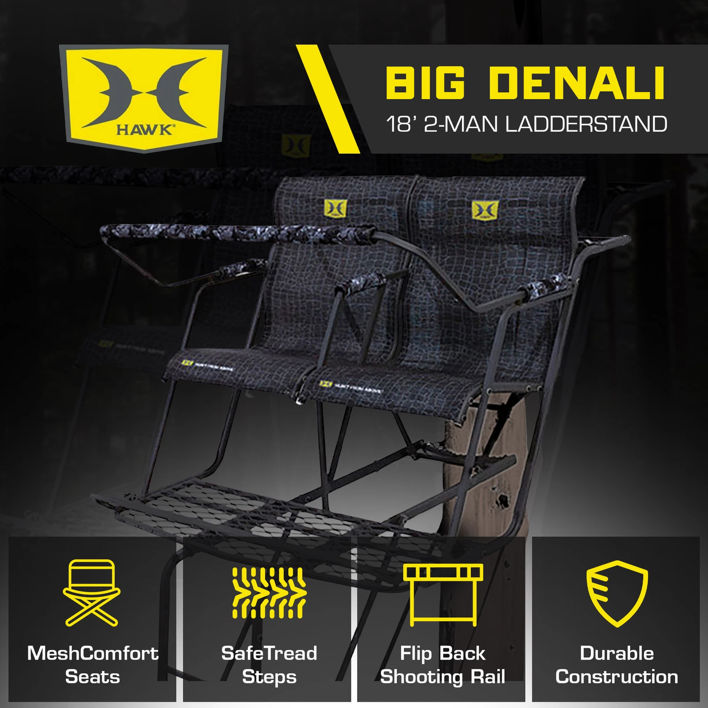 Hawk 18’ Big Denali 2-Man Ladder Treestand