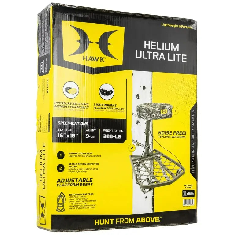 Hawk Helium Ultra Lite Hang-On Treestand - 11lbs