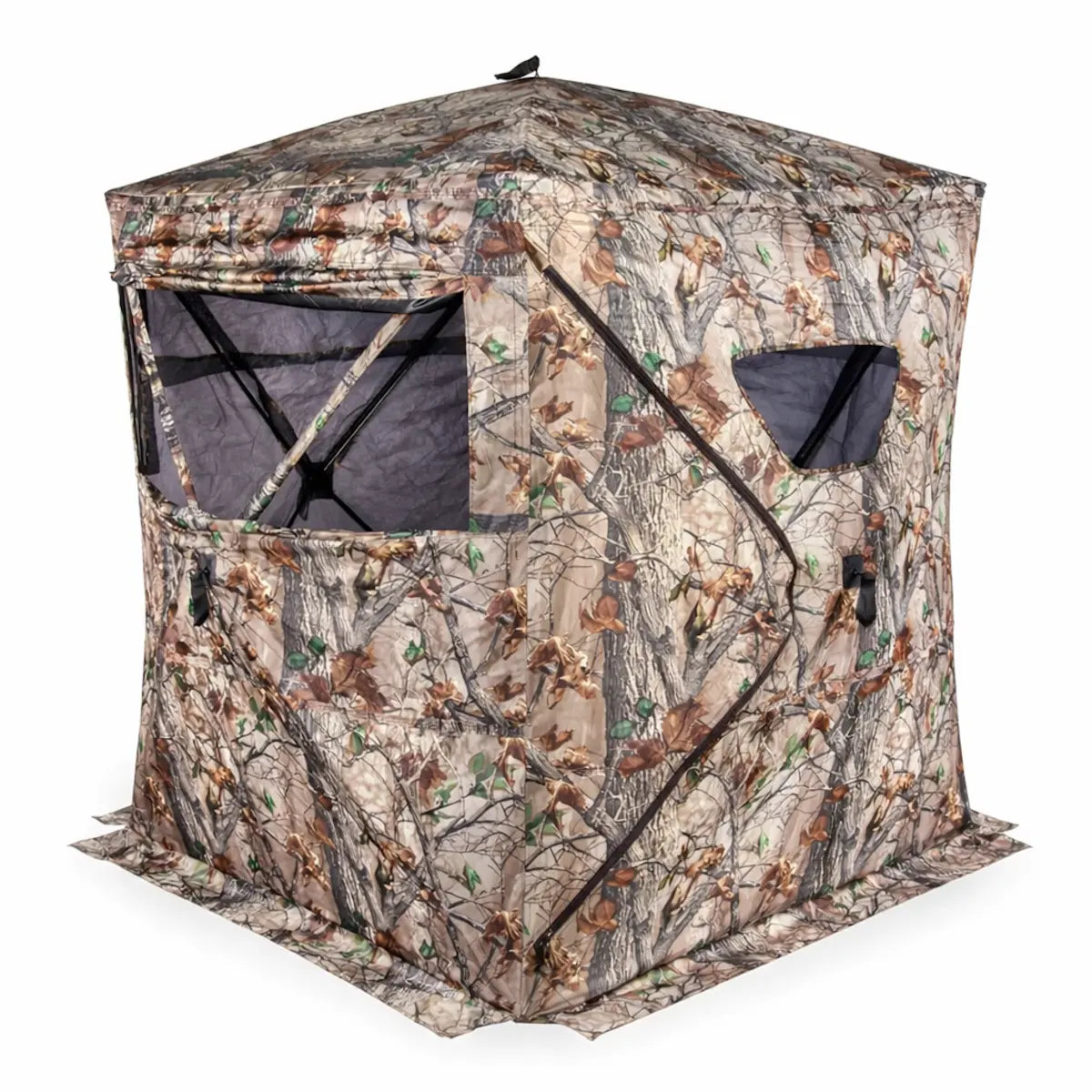 Muddy Prevue 2-Man ground hunting blind rear exterior view