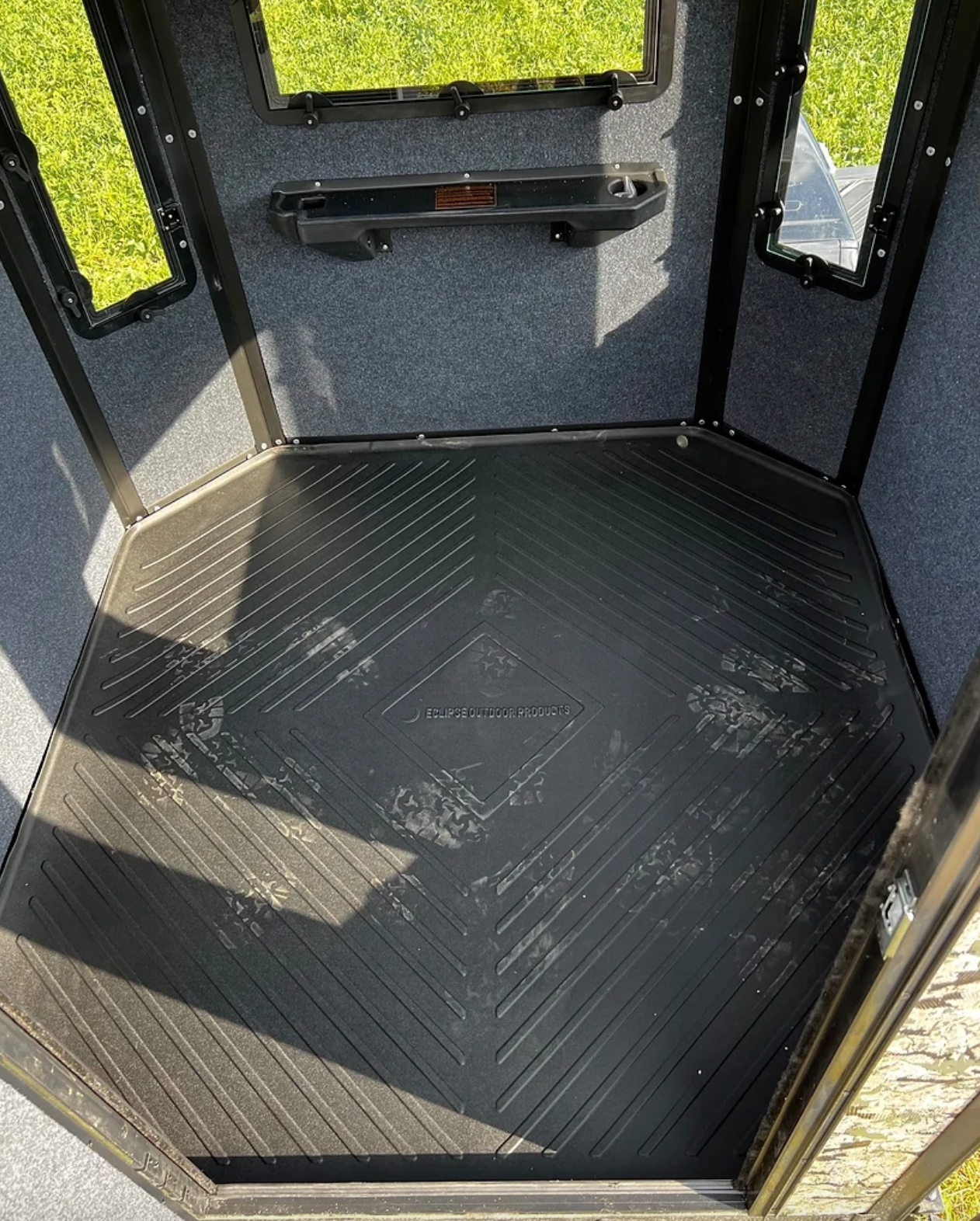 Eclipse Outdoor Deer Blind Mat For 6x6 Hawk 'Office' Deer Blind