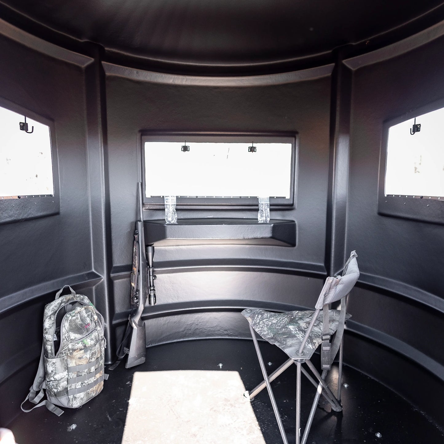 Sportsman's Condo Crossbow Condo 72 in. diameter Deer Blind: Black, Loaded