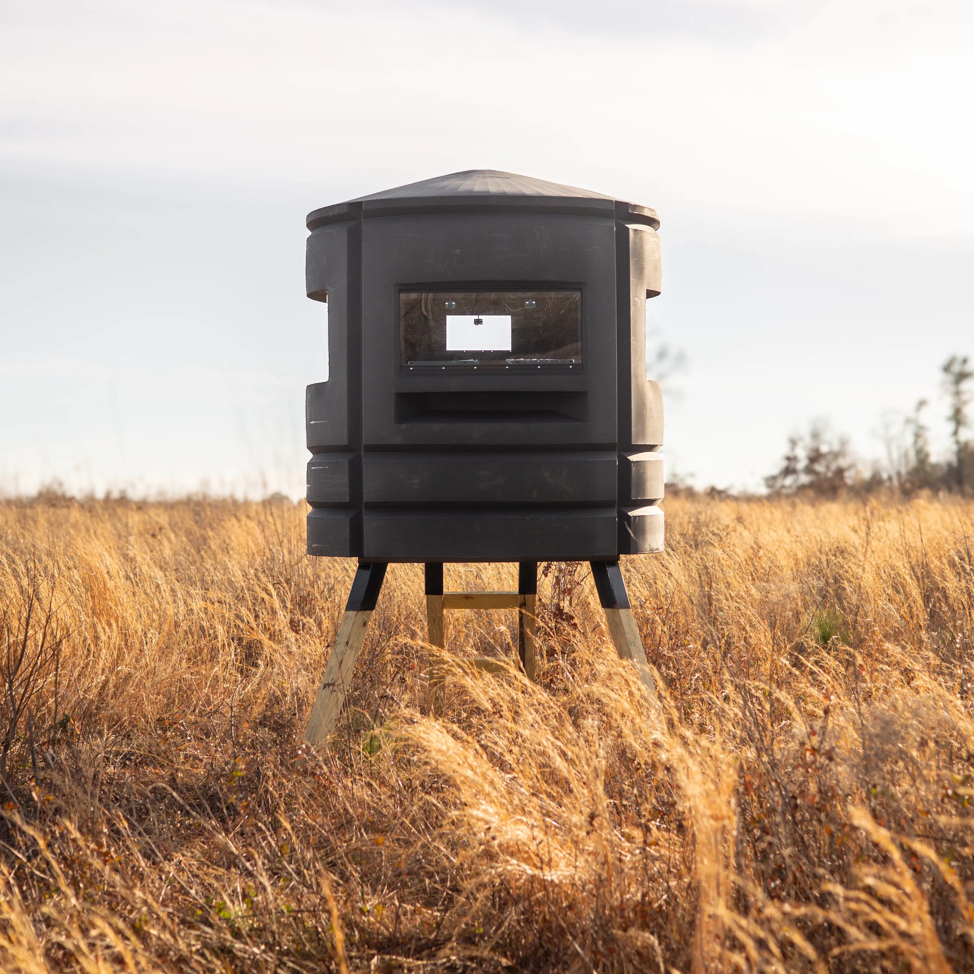 Sportsman's Condo Crossbow Condo 72 in. diameter Deer Blind: Black, Loaded