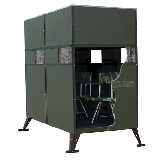 FDDB8: Texas Hunter Xtreme Deer Blind Double 4' x 8' with Full Door and 8 Foot Tower