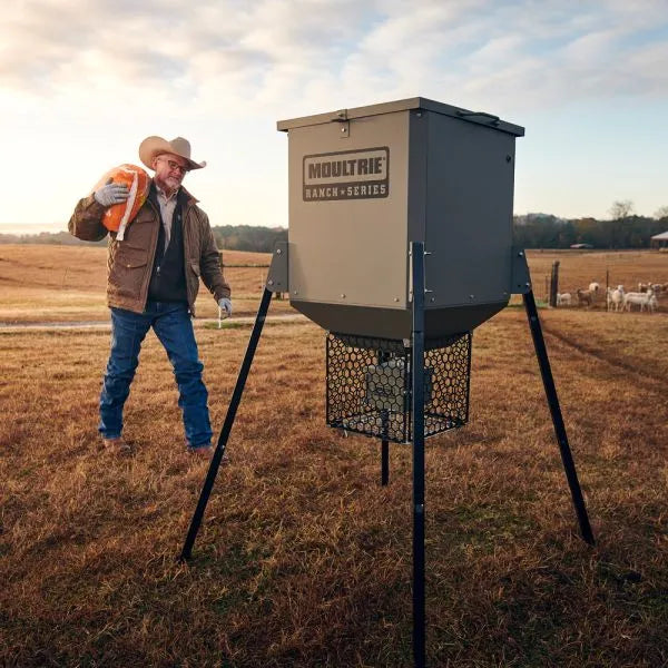 Moultrie Ranch Series® 450LB Broadcast Deer/Wildlife Feeder W/ Varmint Guard