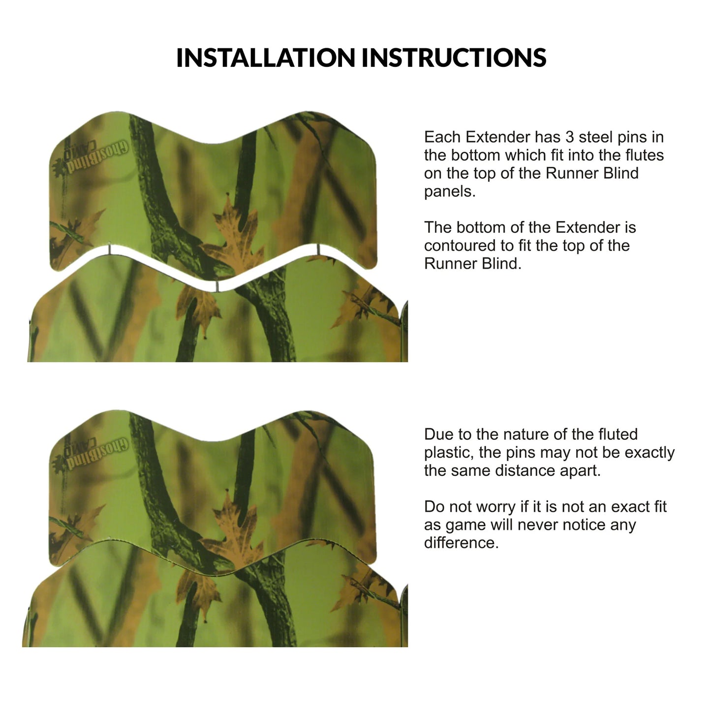 GhostBlind Predator Height Extenders