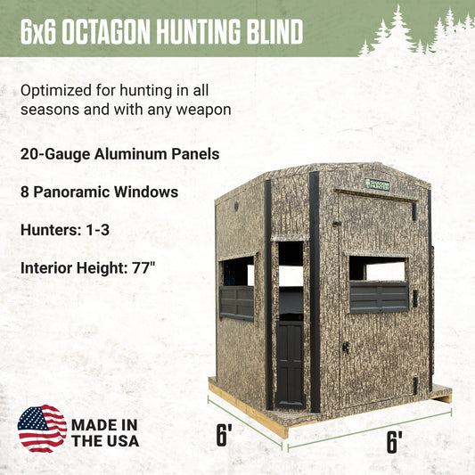 Shadow Hunter Marksman 6' x 6' Insulated Deer Hunting Blind