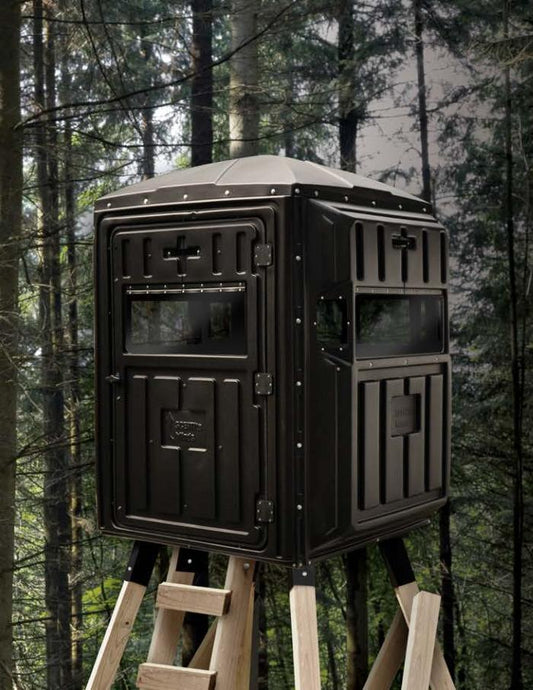 Advantage Hunting - Whitetail 2 Person Hunting Blind - QuadPod Tower Kit Included