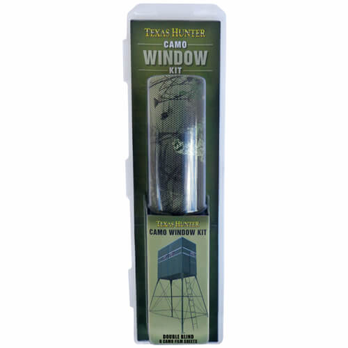 Camo Window Film Kit for Texas Hunter Double 4x8 Deer Blinds, (6) Sheets