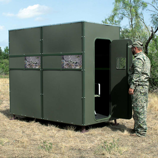 FDDBG: Texas Hunter Xtreme Ground Blind Double 4' x 8' with Full Door and Ground Legs