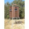 Single Brown Blynd 4' x 4' Full Door with 5 Foot Tower