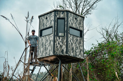 Orion ORIGIN Series — 6x6 Modular Deer Blind & 10 ft Elevated Stand Package