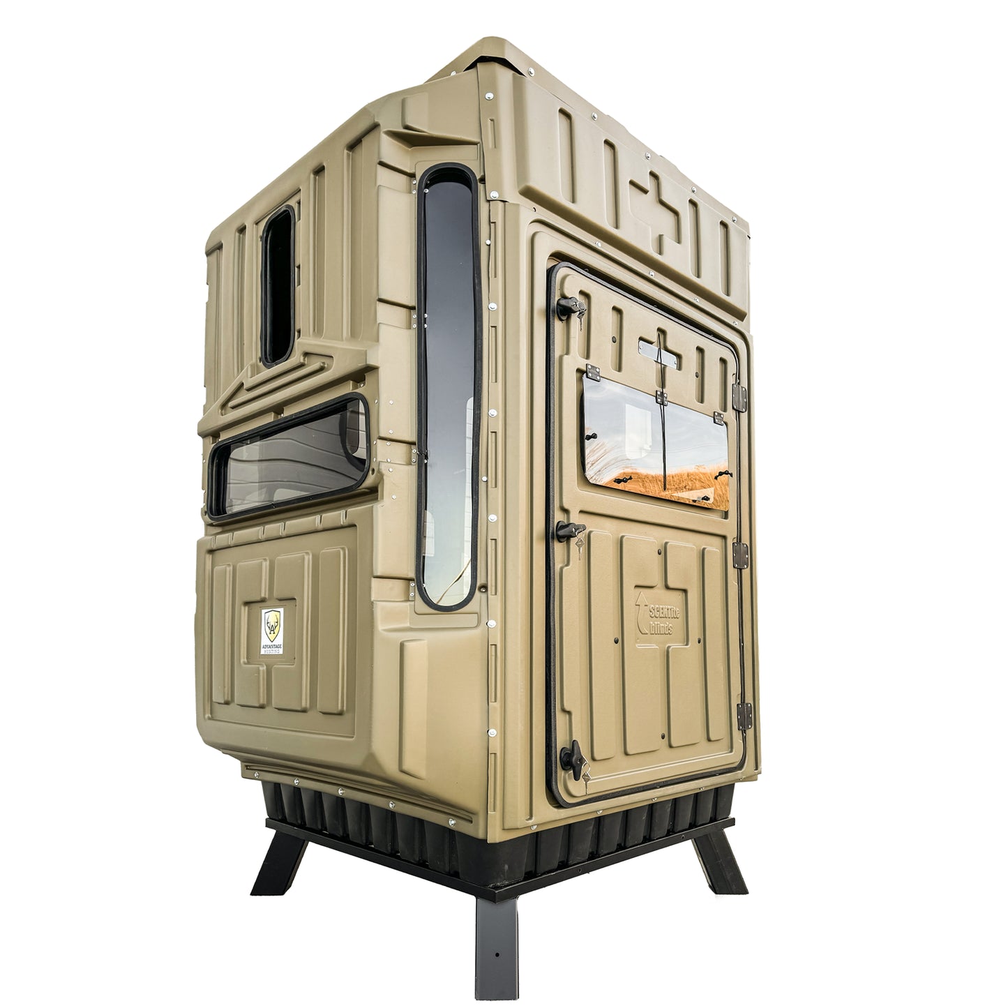 Advantage Hunting - Dual Threat Gun/Bow Combo Blind W/ QuadPod Tower Kit