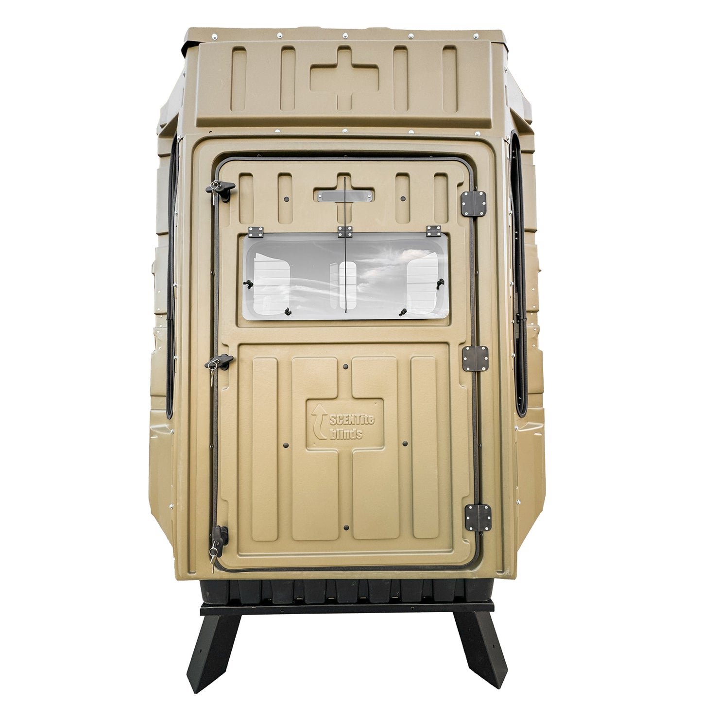 Advantage Hunting - Dual Threat Gun/Bow Combo Blind W/ QuadPod Tower Kit
