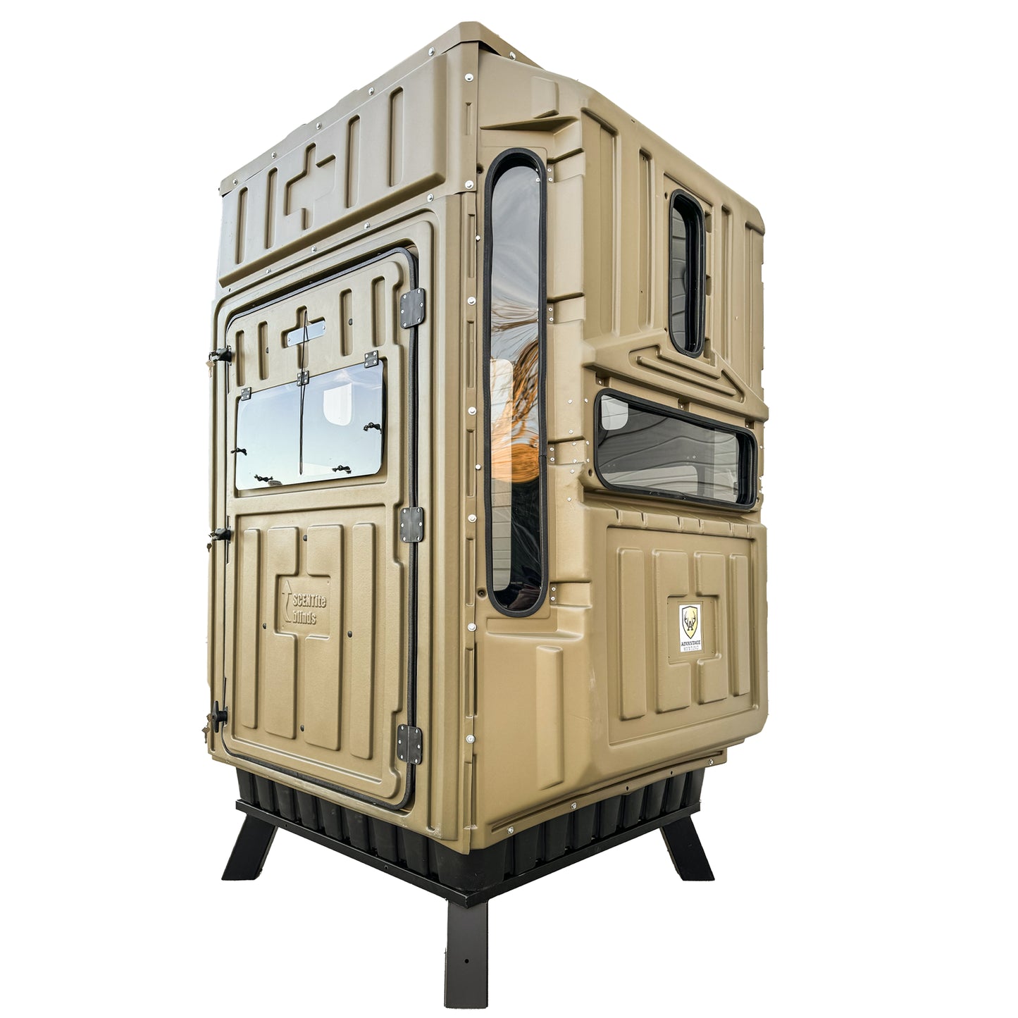 Advantage Hunting - Dual Threat Gun/Bow Combo Blind W/ QuadPod Tower Kit