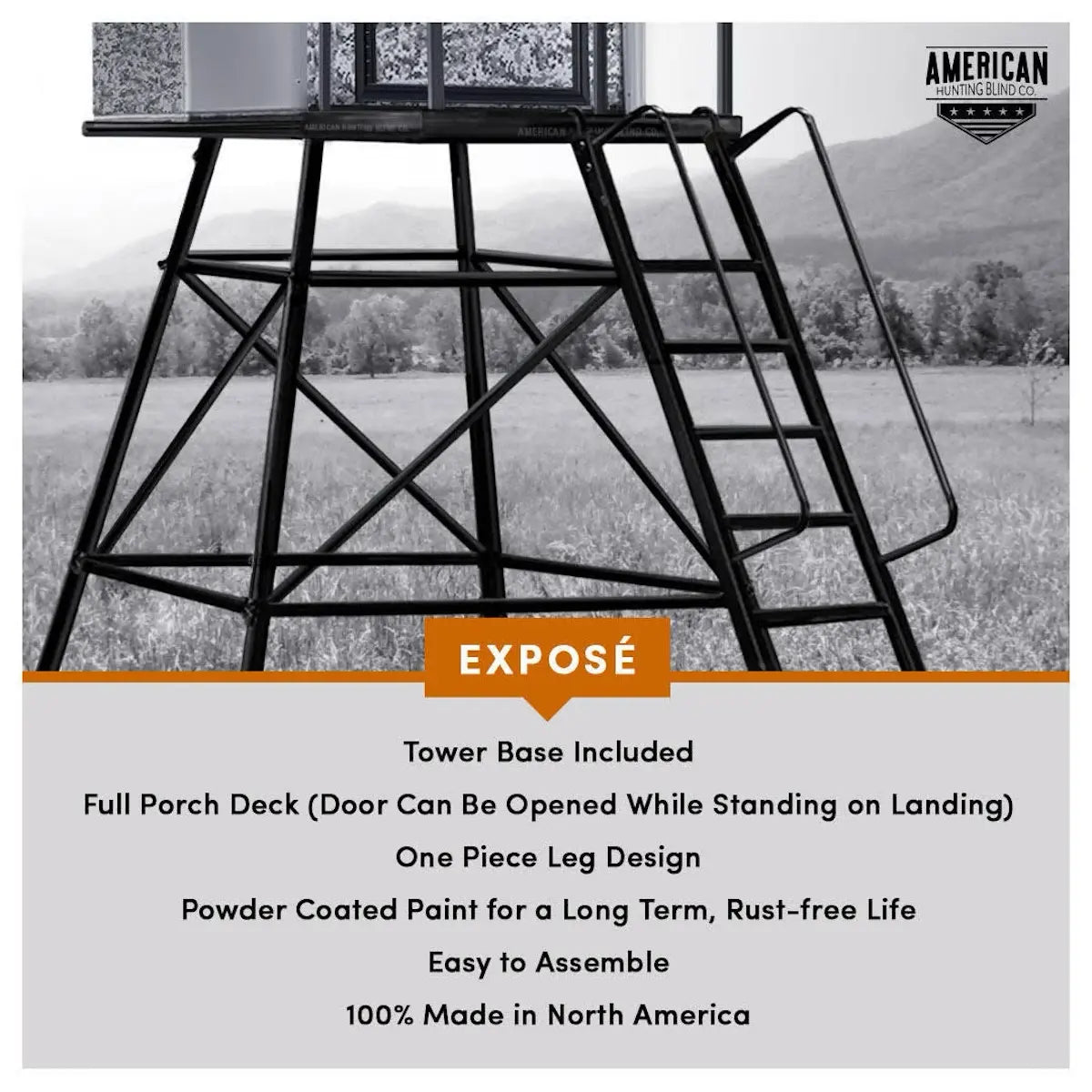 American Hunting Blinds Co. - The Chalet - 6.5' x 6.5' Insulated Hunting Blind