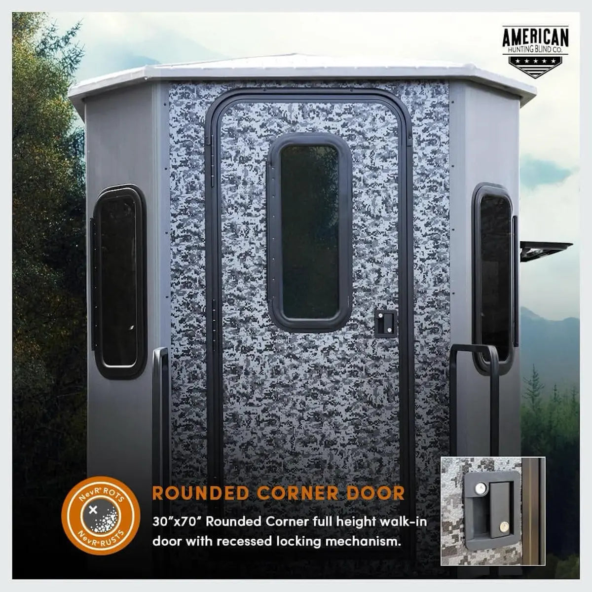 American Hunting Blinds Co. - The Chalet - 6.5' x 6.5' Insulated Hunting Blind