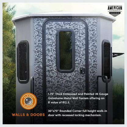 American Hunting Blinds Co. - The Chalet - 6.5' x 6.5' Insulated Hunting Blind