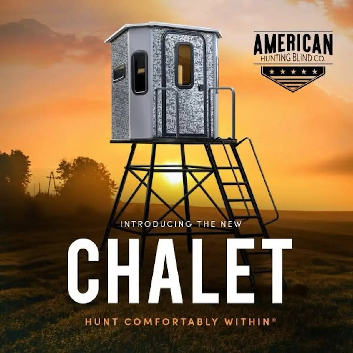 American Hunting Blinds Co. - The Chalet - 6.5' x 6.5' Insulated Hunting Blind