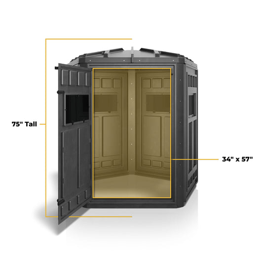 Booner 5-Panel Dagger VW Deer Hunting Blind 75 in. x 72 in.