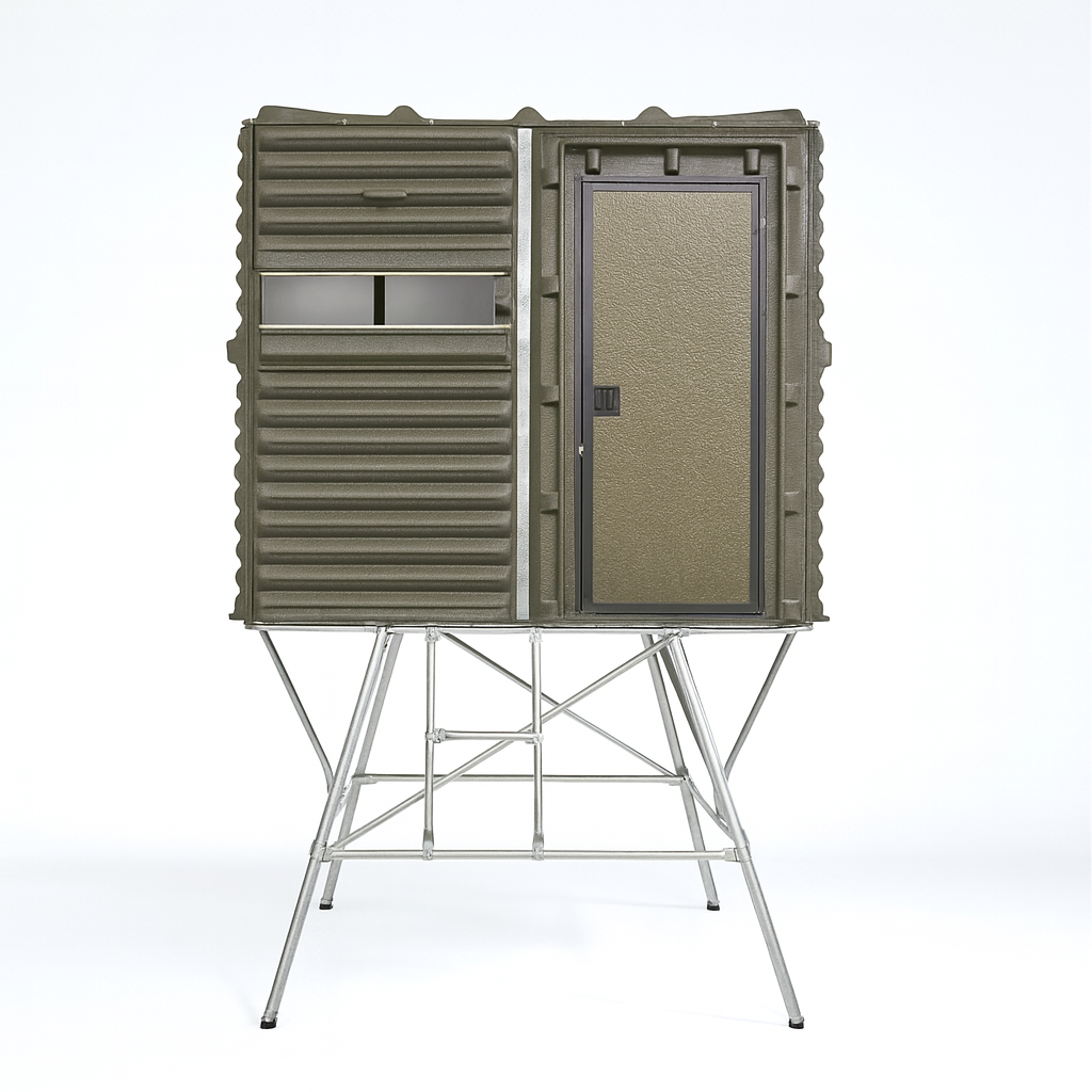 The Blynd 4'x8' Hunting Blind - Olive Drab Green with Full Door