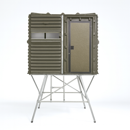 The Blynd 4'x8' Hunting Blind - Olive Drab Green with Full Door