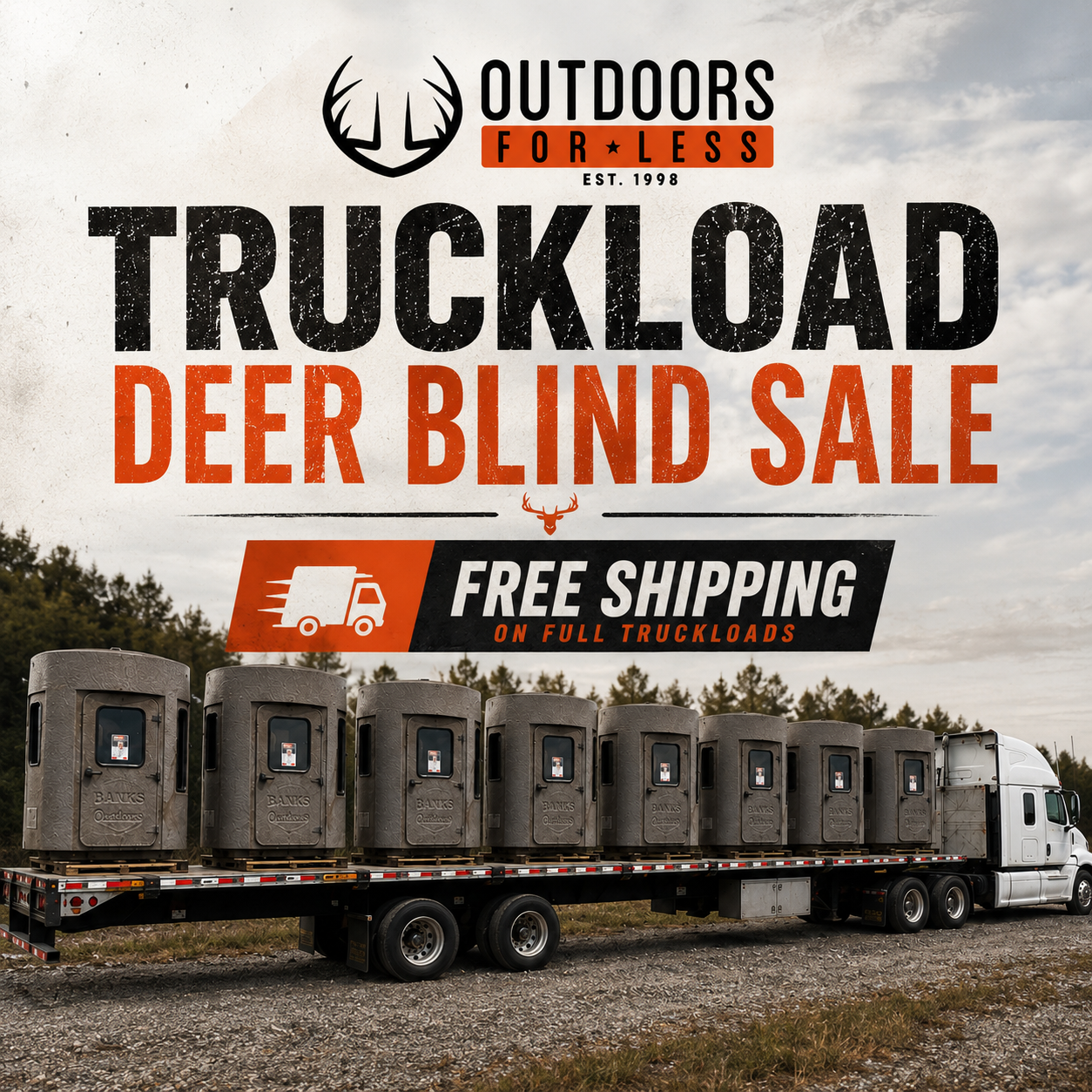Banks Outdoors Stump 4 Deer Blind - Full Truckload Order - SAVE BIG!