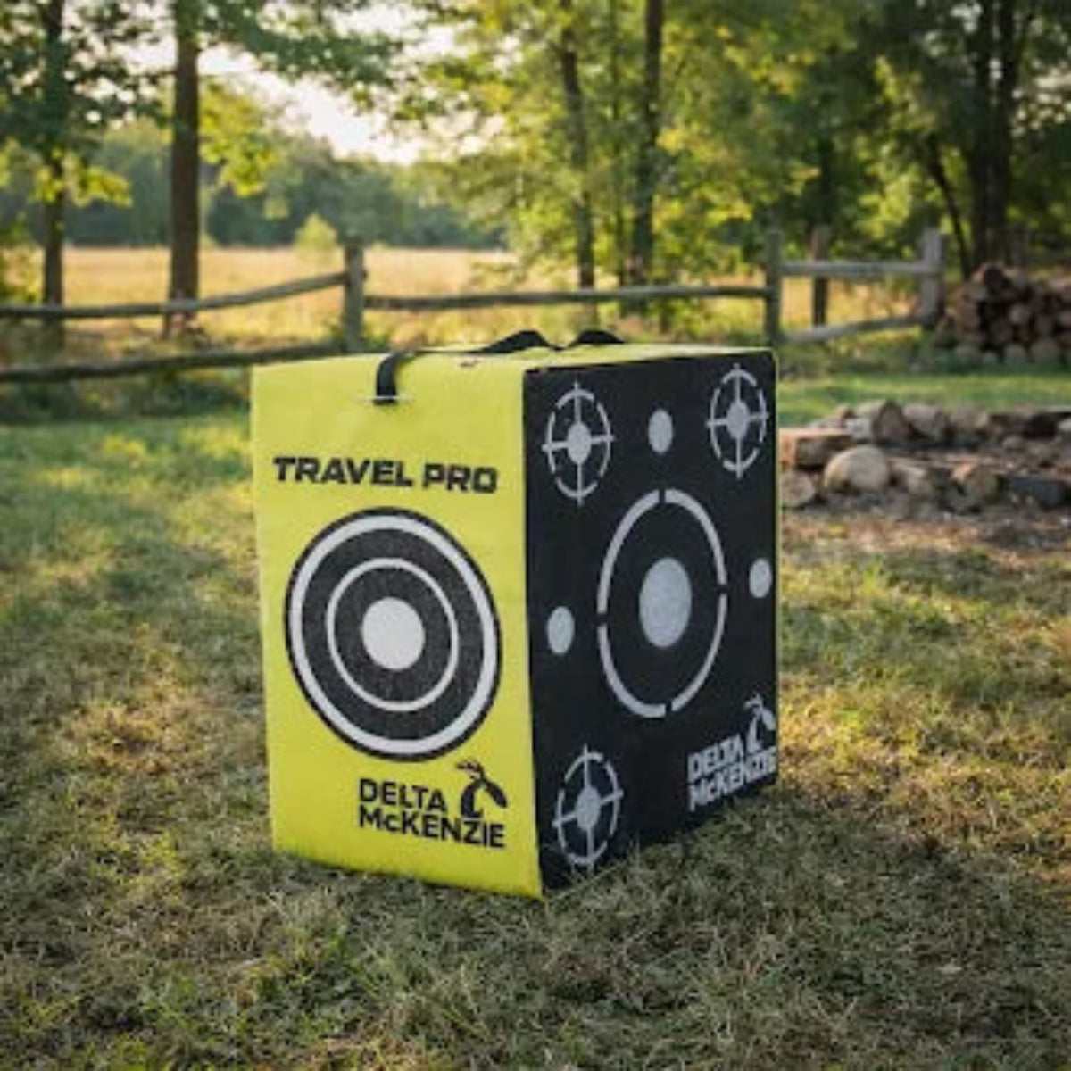 Delta McKenzie Travel Pro Archery Target in the yard