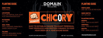 Domain Pounder – Chicory Food Plot Seed