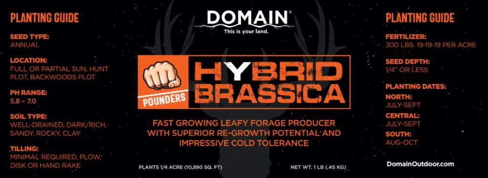 Domain Pounder – Hybrid Brassica Food Plot Seed