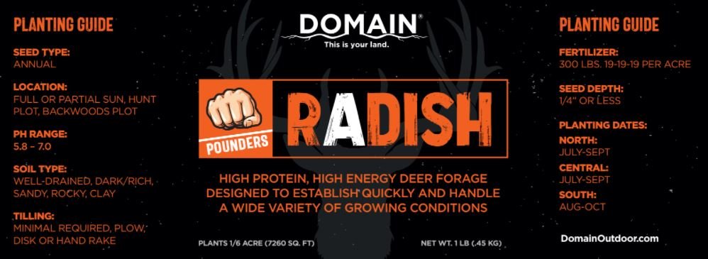 Domain Pounder – Radish Food Plot Seed