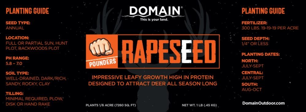 Domain Pounder – Rapeseed Food Plot Seed