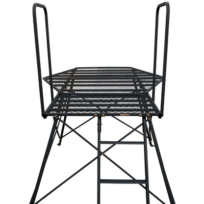 Hawk Warrior 5-foot elevated hunting tower frame and ladder system, compact tower blind support shown on white background