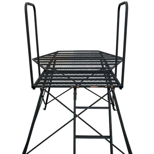 Hawk Warrior 5-foot elevated hunting tower frame and ladder system, compact tower blind support shown on white background