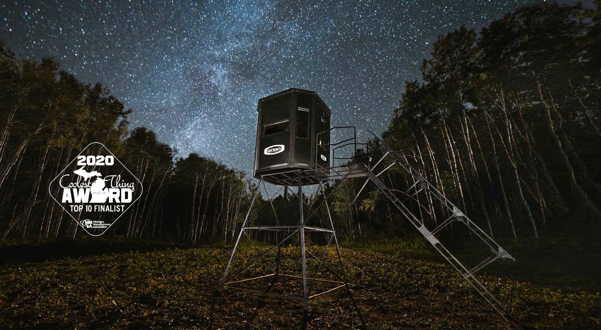 Orion Blinds 10' Hunting blind stand with stair