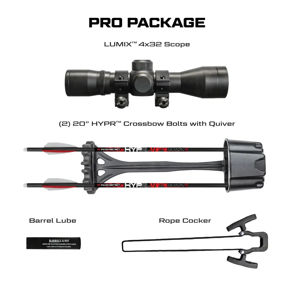 Killer Instinct Tempr-X™ 405 FPS Crossbow Package