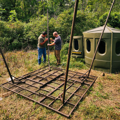 elevated tent platform Nex-Level Elevate 10' Universal Hunting Blind Platform – Outdoors For Less