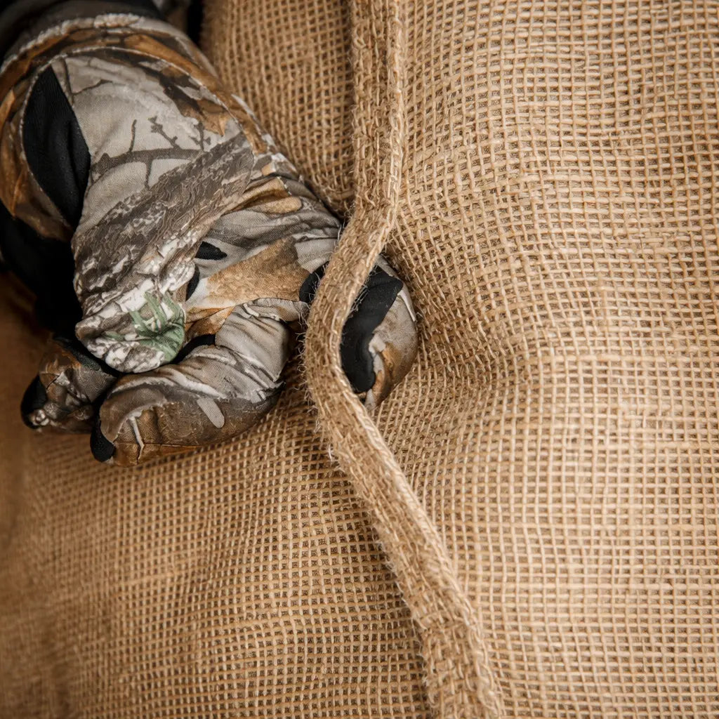 Muddy Bale Blind camouflage fabric interior detail
