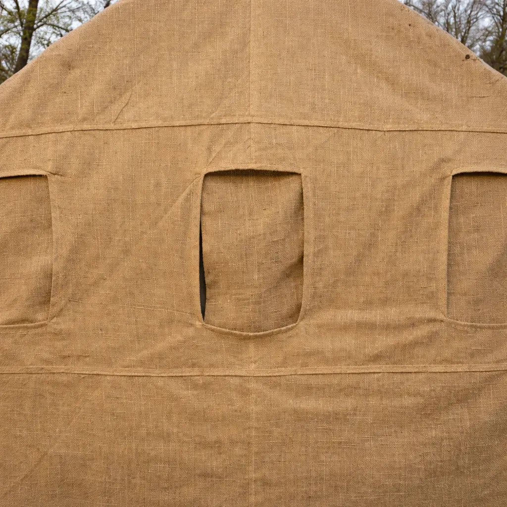 Muddy Bale Blind fabric exterior close-up showing texture and stitching