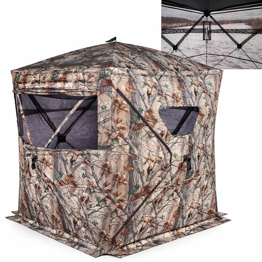 Muddy Prevue 2-Man ground hunting blind exterior studio view