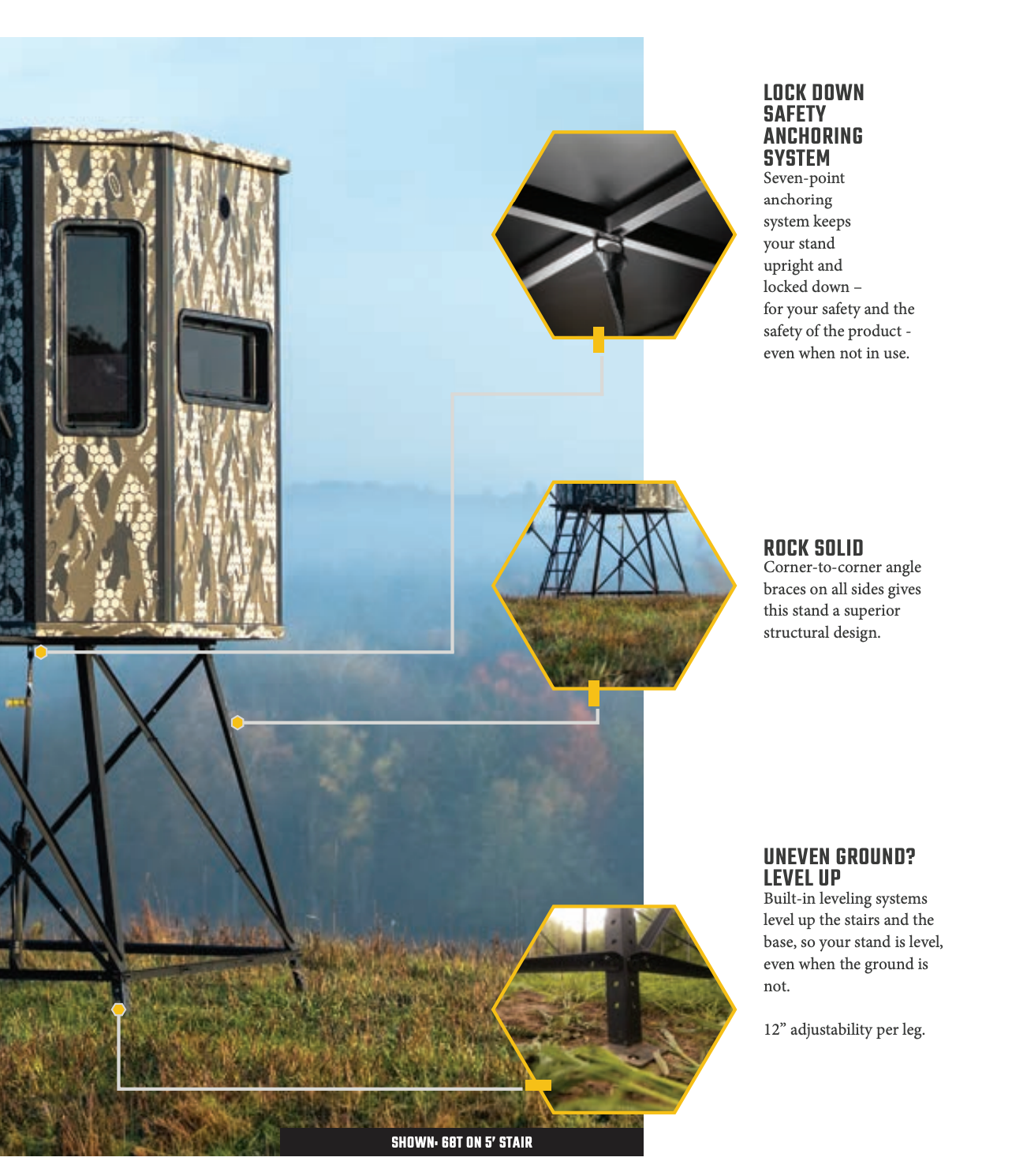 Orion Hunting - 6x6 Premium Archery/Bow Hunting Blind - Vertical Windows