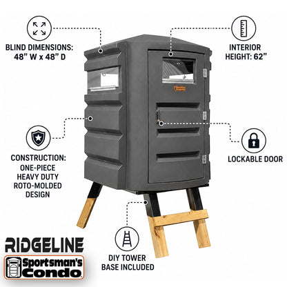 Sportsman's Condo Ridgeline 4' x 4' Deer Hunting Blind