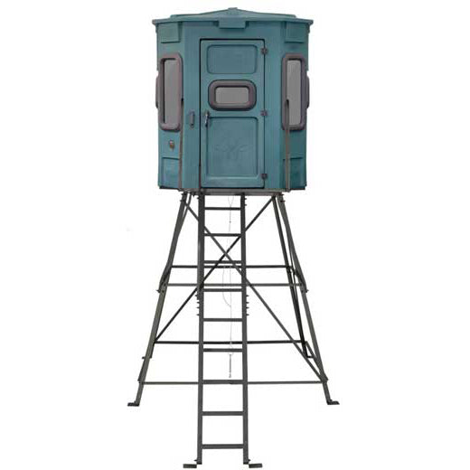 Titan Hunting Blinds - Pro Bow & Rifle Combo Blind - Green w/ 8ft Tower