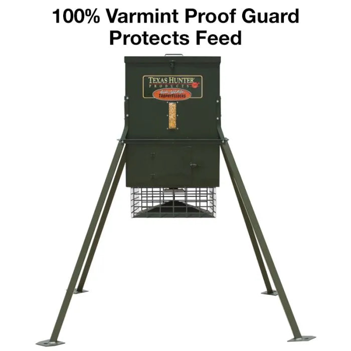 Texas Hunter 300 lb. Trophy Deer Feeder with 4 Foot Legs