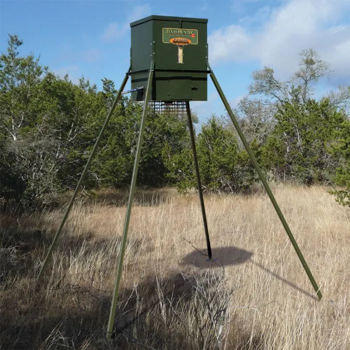 Texas Hunter 300 lb. Trophy Deer Corn Feeder with 8 Foot Legs