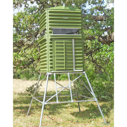 'The Bynd' 4'x4' Hunting Blind - Olive Drab Green with Half Door