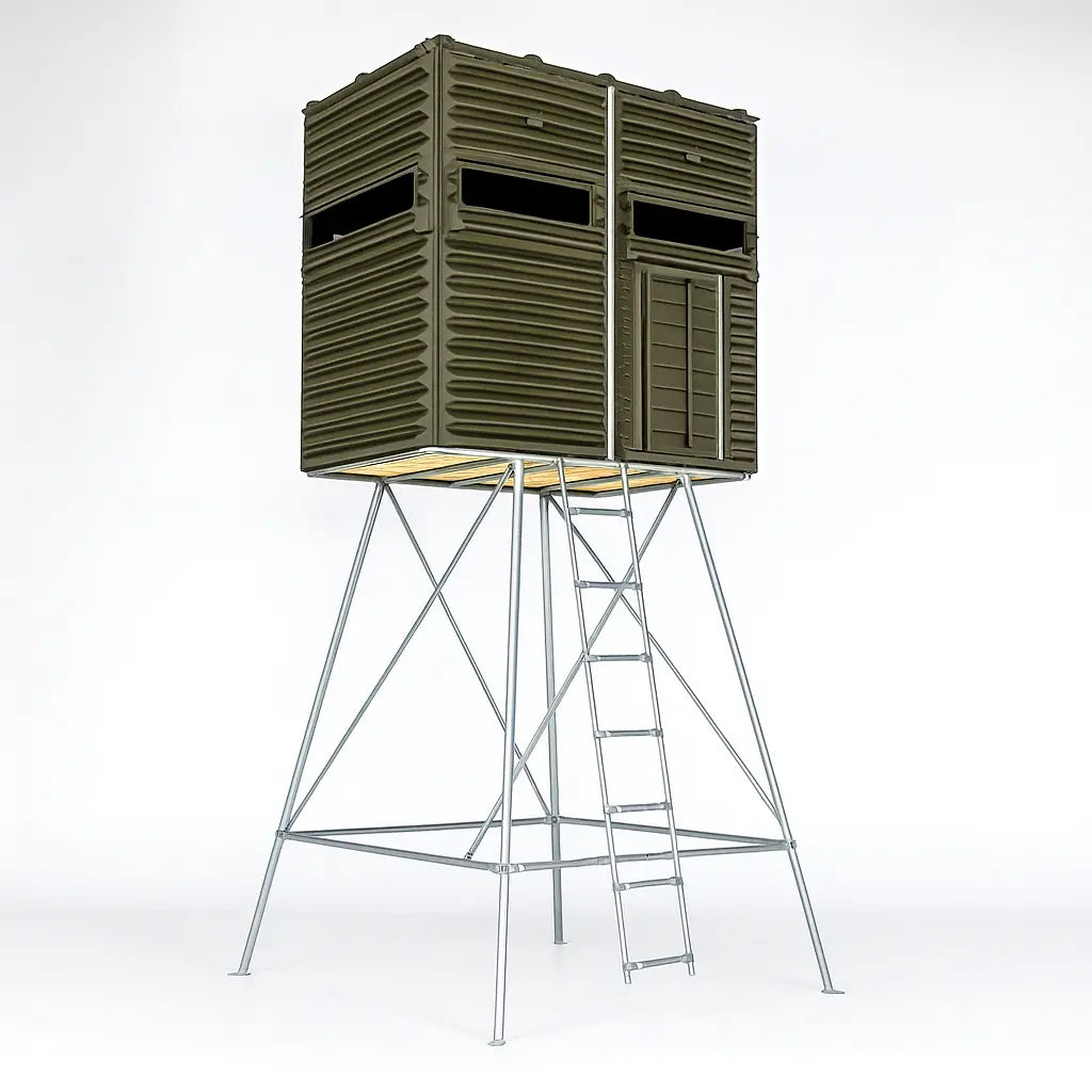 The Blynd 4'x8' Hunting Blind - Olive Drab Green with Full Door