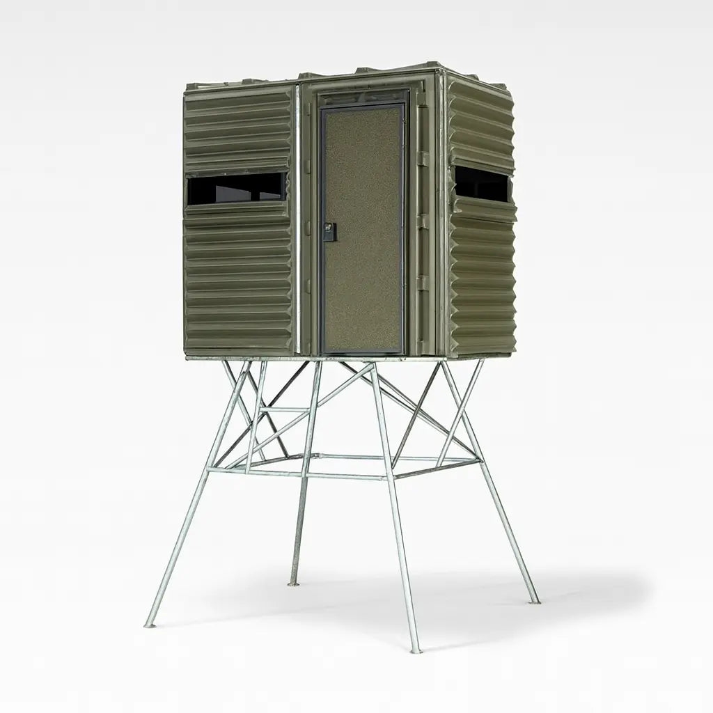 The Blynd 4'x8' Hunting Blind - Olive Drab Green with Full Door