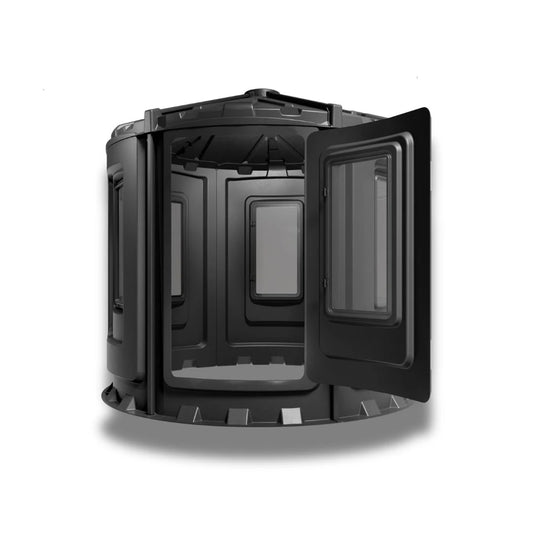Maverick XL-V partially open door, showing the interior space, set against a plain white background.